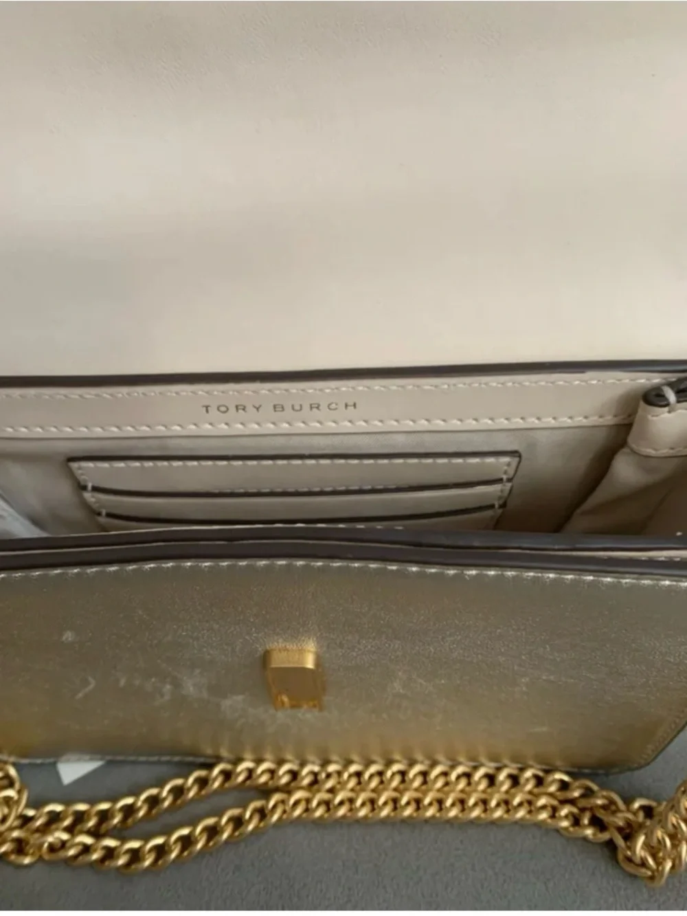 Tory Burch Metallic Gold Bag